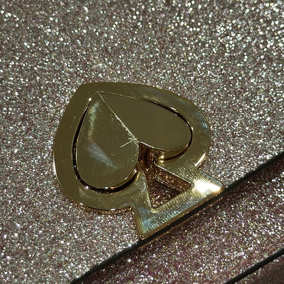 Kate Spade Bag Nicola Shimmer Sparkle Twistlock Crossbody/Shoulder Bag EUC Rare - Picture 15 of 17